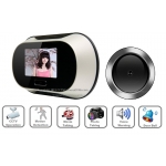 0.3 Mega Pixel 2.8-Inch LCD Peephole Camera Viewer with Motion Detection Voice Warning Auto Picturing and Filming Functions 160-Degree Viewing Angle